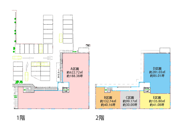 1階・2階平面図